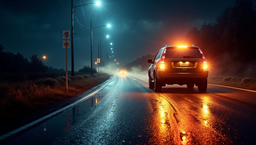 cars with hazard lights spiritual meaning