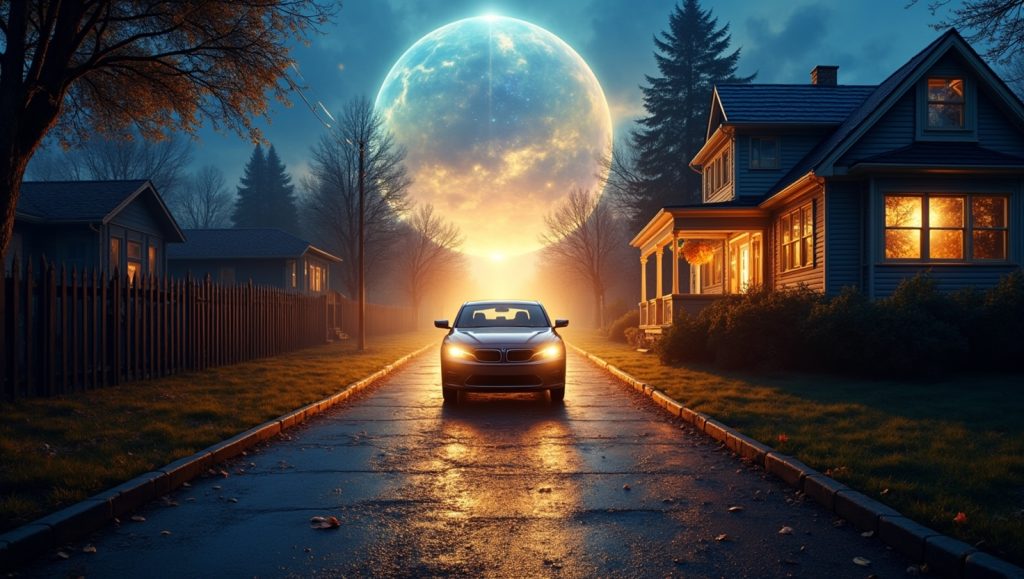 cars parked in front of my house spiritual meaning