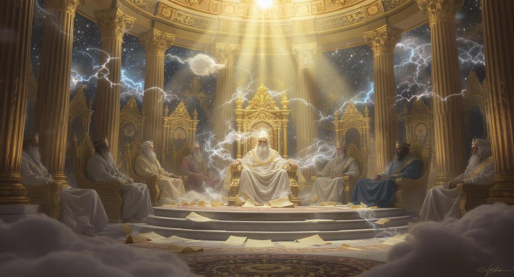 24 elders around God's throne