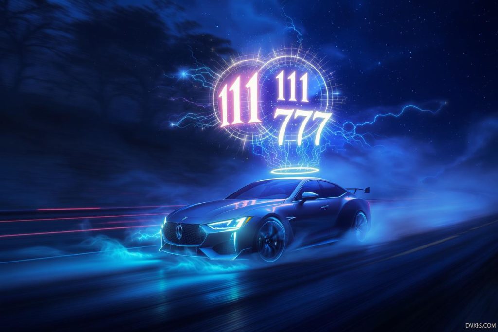 same angel number on the same car
